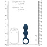  Loveline Plug Teardrop Baltic M 10.5 x 3.5cm Bleu
